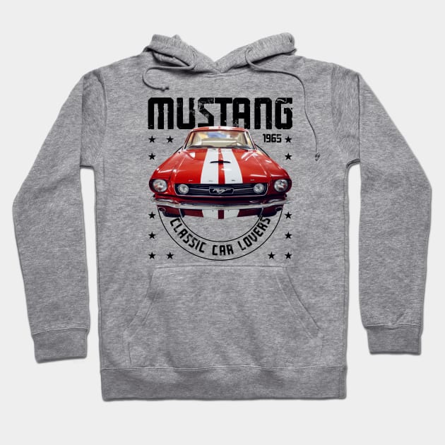 Classic Car Mustang 1965 Hoodie by cecatto1994